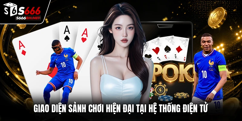 Giao diện sảnh chơi hiện đại tại hệ thống điện tử